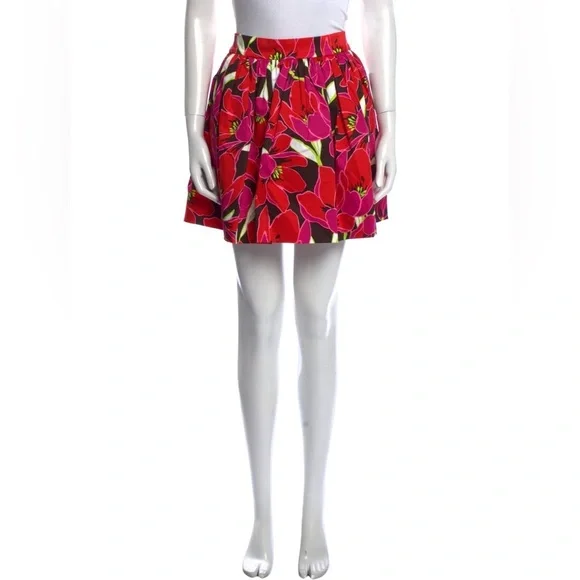 Kate Spade Coreen Cupcake Magenta Floral Preppy Fun Skirt Size 2 - Picture 3 of 11